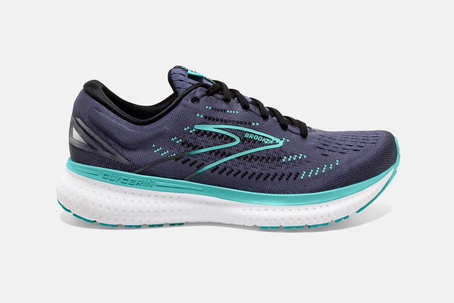 Brooks Women's Glycerin 19 Road Running Shoes Nightshadow/Black/Blue ( DMEWV6507 )